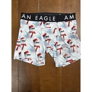 American Eagle Rhinestone Snowman Boxer Briefs Small